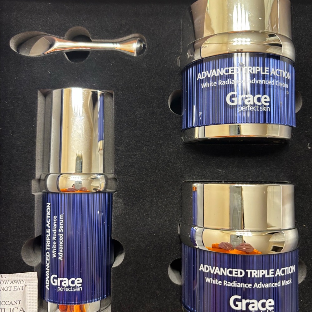 NEW GRACIE Advanced Triple Action Skincare Set INCLUDES Serum, Cream & Mask - Picture 5 of 12